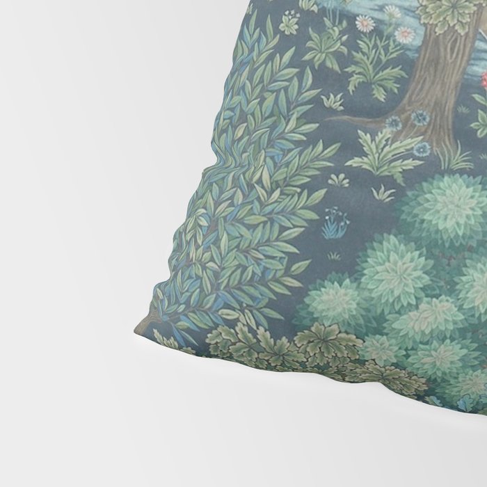 William Morris The Brook Dark Blue Woodland Pillow Sham Gallery Image 4