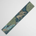 William Morris The Brook Dark Blue Woodland Table Runner Gallery Image 3