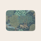 William Morris The Brook Dark Blue Woodland Bath Mat Gallery Image 1