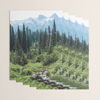 Mount Rainier Classic Mountain Meadow - 129/365 Nature Photography Wrapping Paper Gallery Image 3