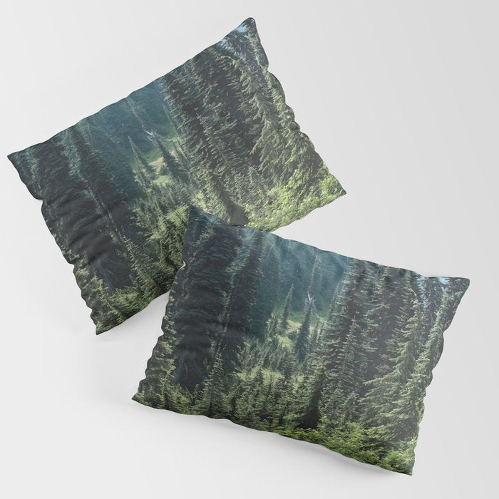 Mount Rainier Classic Mountain Meadow - 129/365 Nature Photography Pillow Sham Gallery Image 3