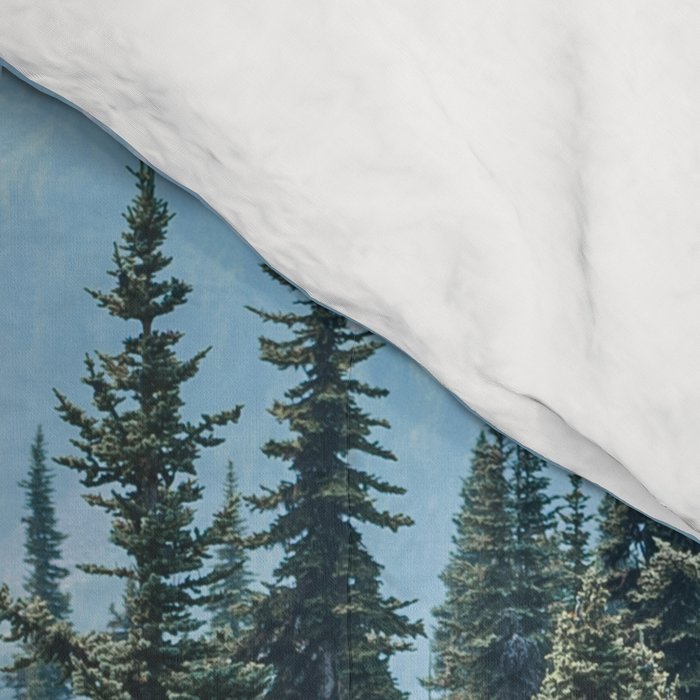 Mount Rainier Classic Mountain Meadow - 129/365 Nature Photography Comforter Gallery Image 4