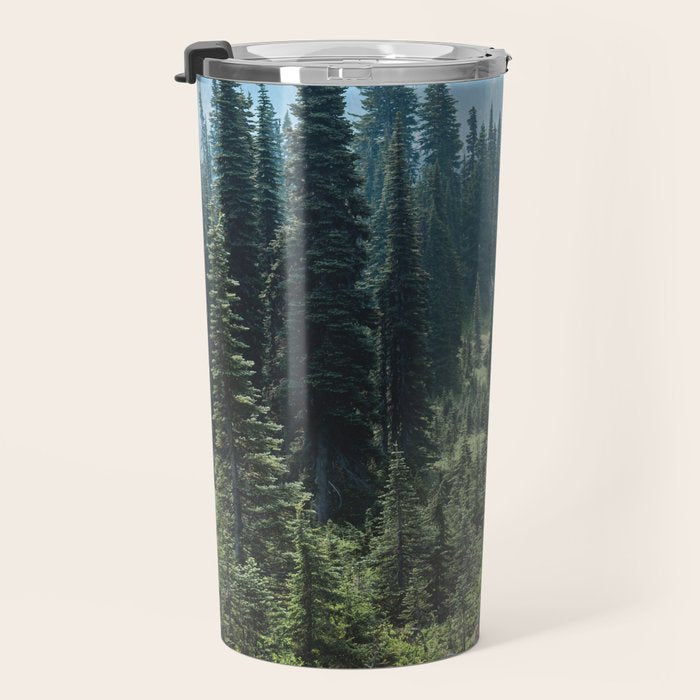Mount Rainier Classic Mountain Meadow - 129/365 Nature Photography Travel Mug Gallery Image 3