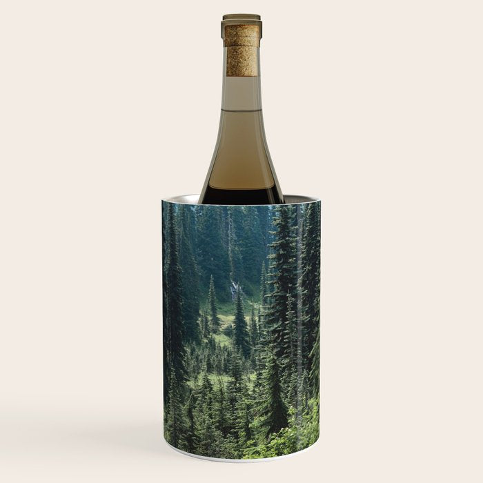 Mount Rainier Classic Mountain Meadow - 129/365 Nature Photography Wine Chiller Gallery Image 1