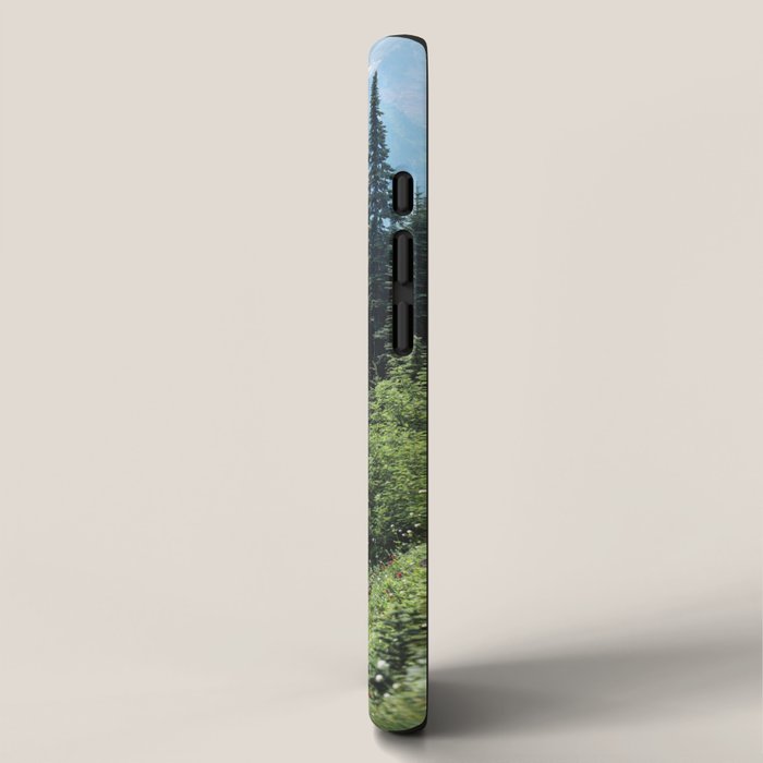 Mount Rainier Classic Mountain Meadow - 129/365 Nature Photography iPhone Case Gallery Image 2