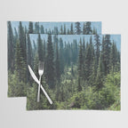 Mount Rainier Classic Mountain Meadow - 129/365 Nature Photography Placemat Gallery Image 1