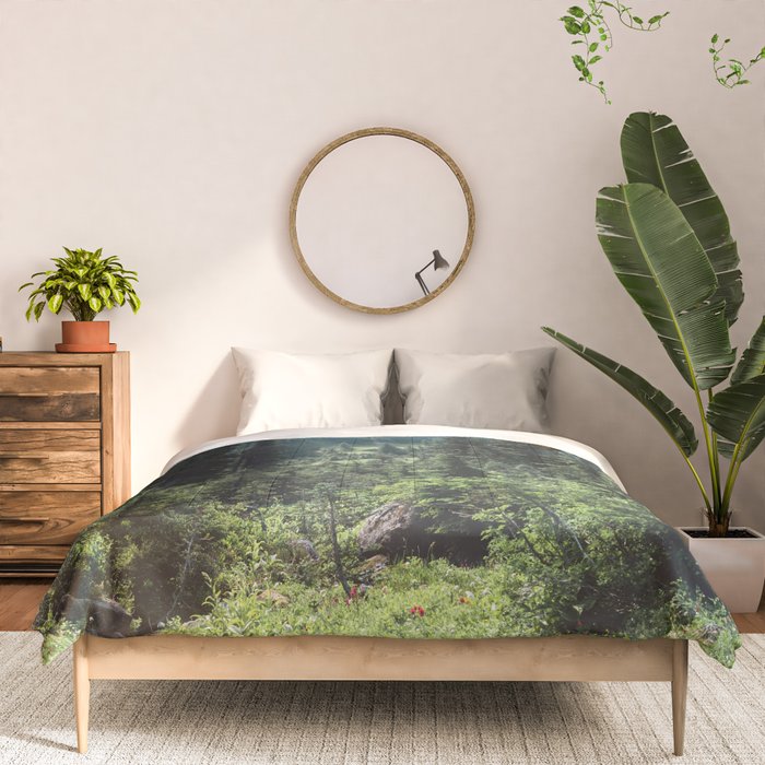 Mount Rainier Classic Mountain Meadow - 129/365 Nature Photography Comforter Gallery Image 3