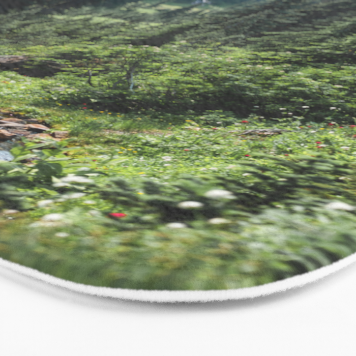Mount Rainier Classic Mountain Meadow - 129/365 Nature Photography Bath Mat Gallery Image 3