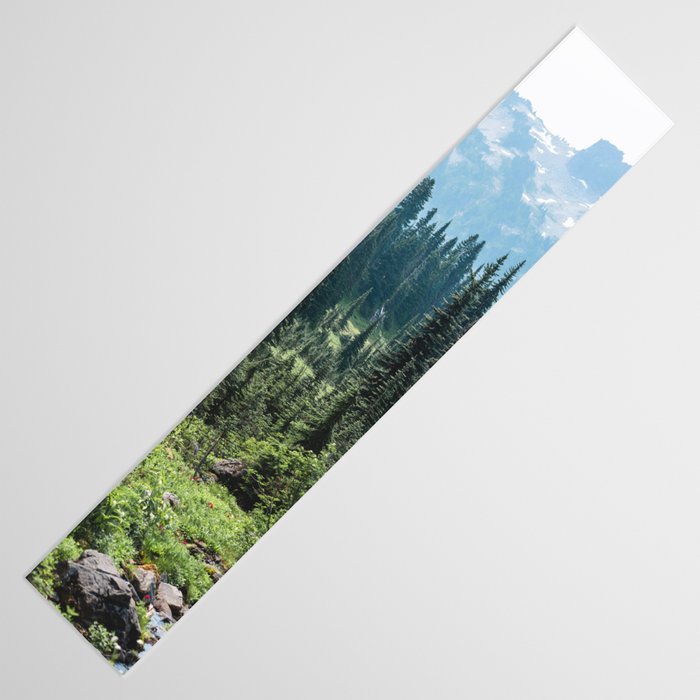 Mount Rainier Classic Mountain Meadow - 129/365 Nature Photography Table Runner Gallery Image 3
