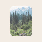 Mount Rainier Classic Mountain Meadow - 129/365 Nature Photography Bath Mat Gallery Image 1