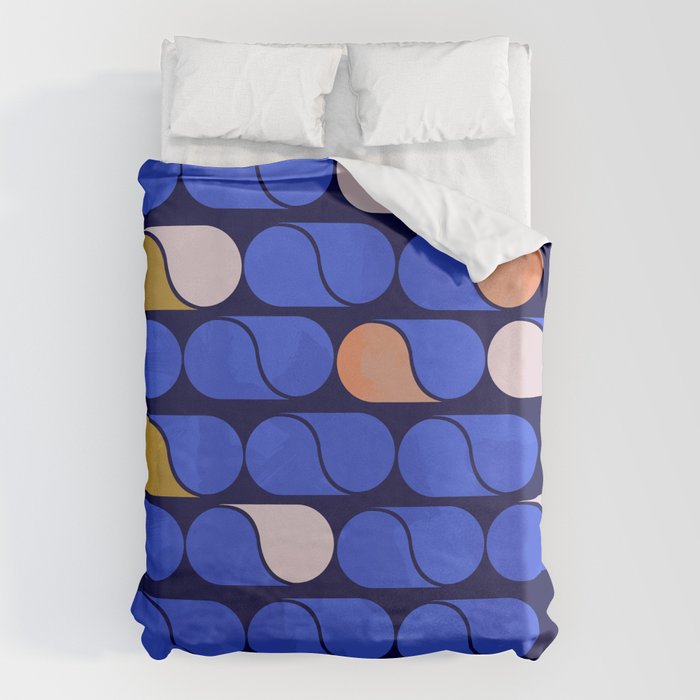 Blue modern pattern Duvet Cover Gallery Image 6