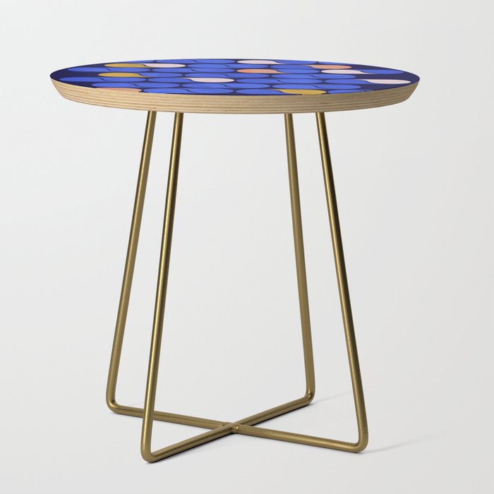 Blue modern pattern Side Table Gallery Image 1