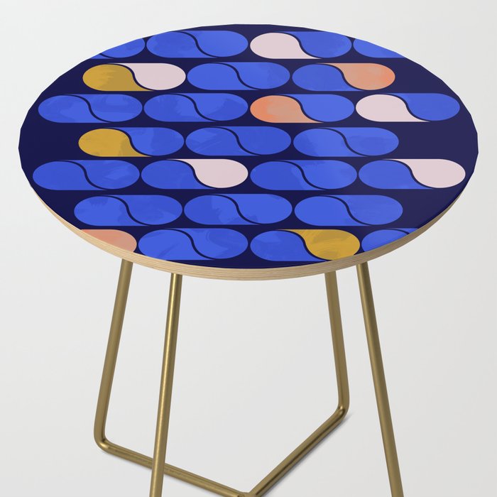 Blue modern pattern Side Table Gallery Image 2