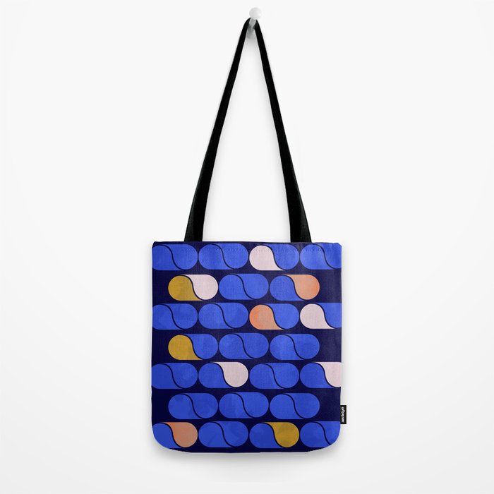 Blue modern pattern Tote Bag Gallery Image 2