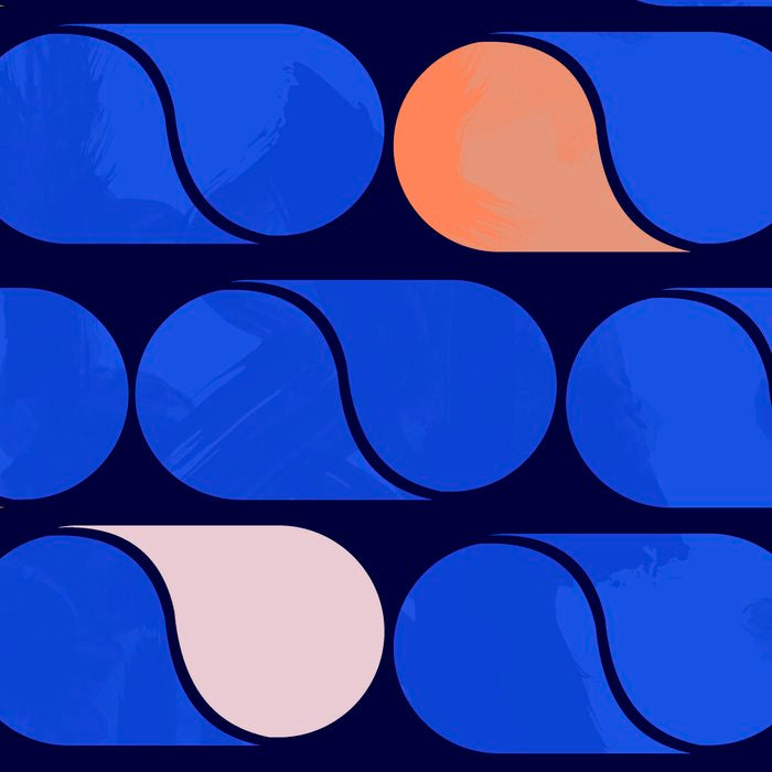 Blue modern pattern Coffee Mug Gallery Image 2