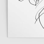 Imperfect Beauty Expressive Line Art Portrait  Poster Gallery Image 3