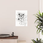 Imperfect Beauty Expressive Line Art Portrait  Poster Gallery Image 2