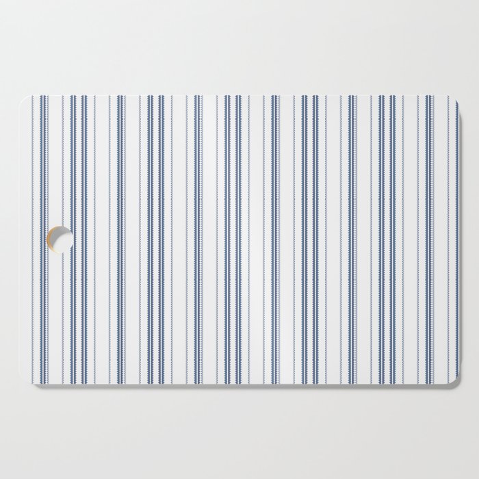 Simple blue and white stripes pattern  Cutting Board Gallery Image 1