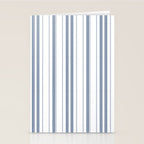 Simple blue and white stripes pattern  Stationery Card Gallery Image 2