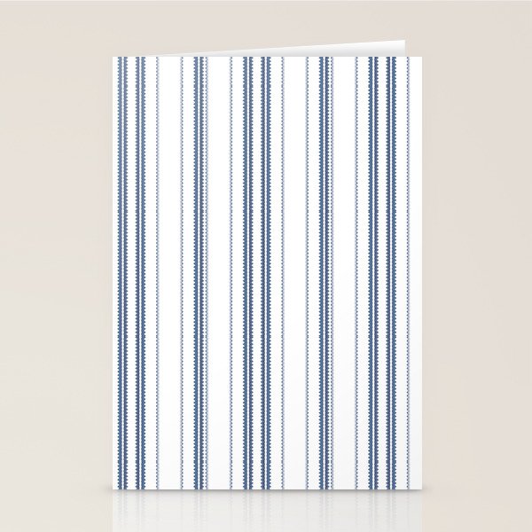 Simple blue and white stripes pattern  Stationery Card Gallery Image 2