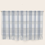 Simple blue and white stripes pattern  Wall Hanging Gallery Image 1