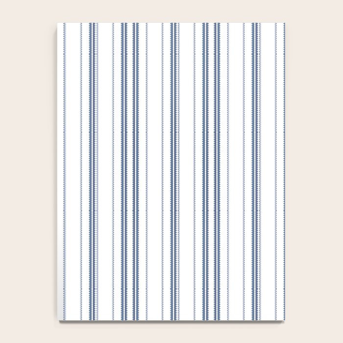 Simple blue and white stripes pattern  Notebook Gallery Image 4