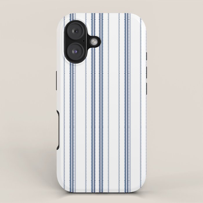 Simple blue and white stripes pattern  iPhone Case Gallery Image 1