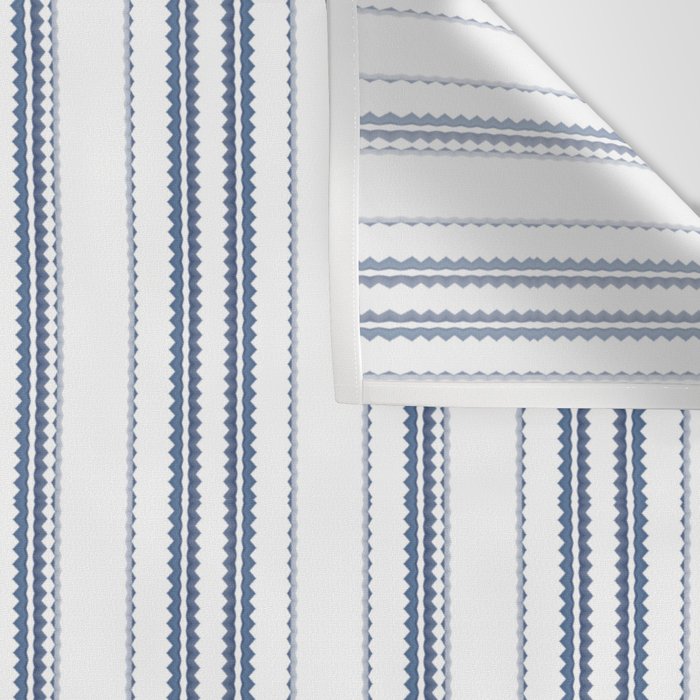 Simple blue and white stripes pattern  Wall Tapestry Gallery Image 3