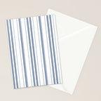Simple blue and white stripes pattern  Stationery Card Gallery Image 2