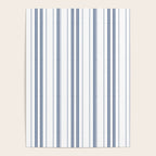 Simple blue and white stripes pattern  Poster Gallery Image 4