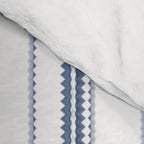 Simple blue and white stripes pattern  Comforter Gallery Image 4