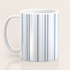 Simple blue and white stripes pattern  Coffee Mug Gallery Image 3