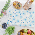 Make A Wish Dandelion Pattern in Sky Blue & Off White Cutting Board Gallery Image 2