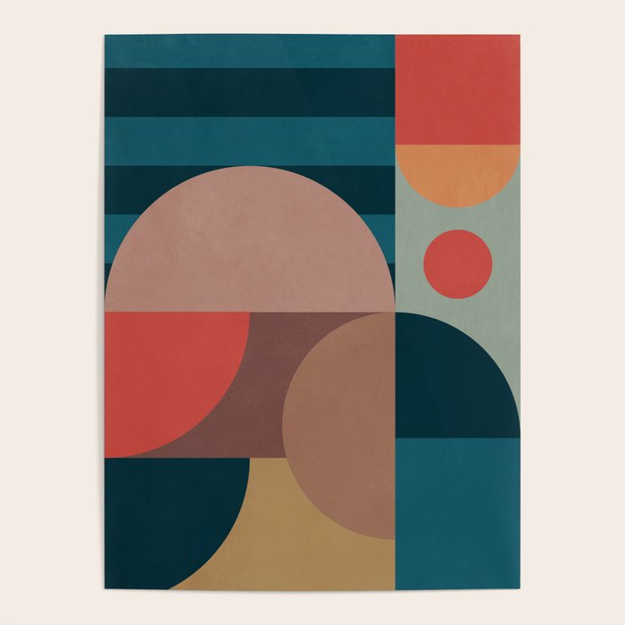 Geometric Abstraction 190 Poster Gallery Image 1