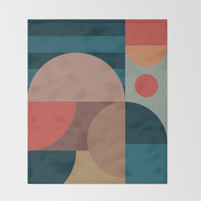Geometric Abstraction 190 Throw Blanket Gallery Image 2