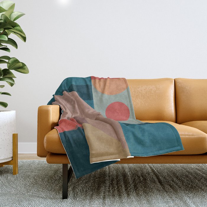 Geometric Abstraction 190 Throw Blanket Gallery Image 1