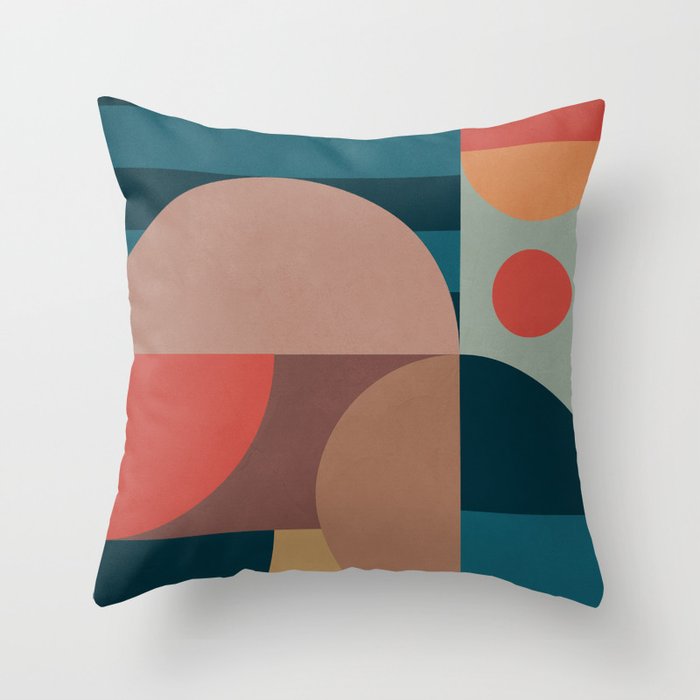 Geometric Abstraction 190 Throw Pillow Gallery Image 6