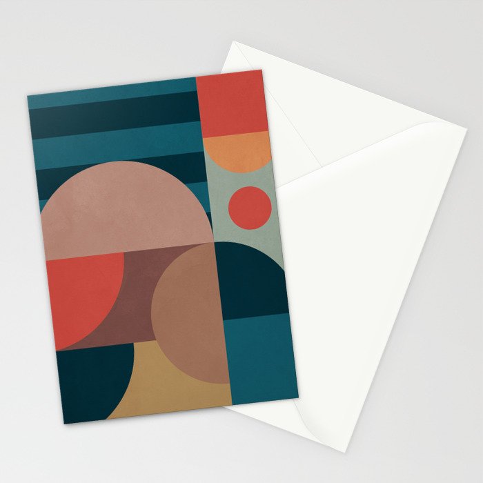 Geometric Abstraction 190 Stationery Card Gallery Image 2