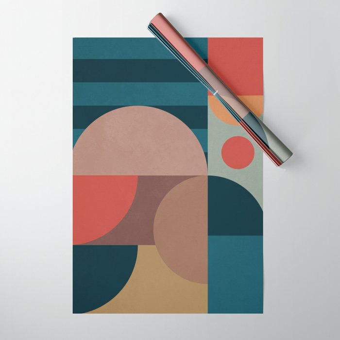 Geometric Abstraction 190 Wrapping Paper Gallery Image 1