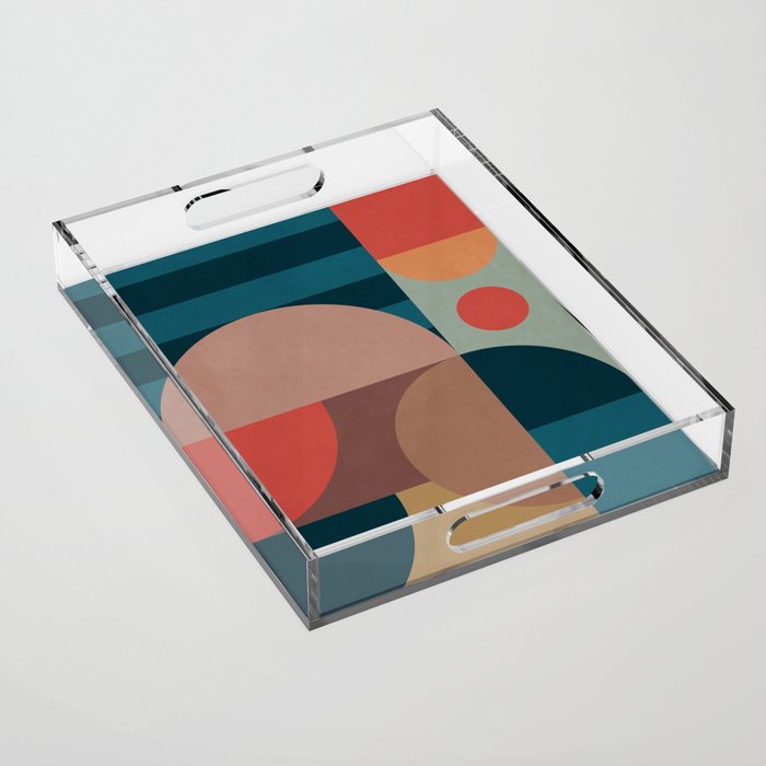 Geometric Abstraction 190 Acrylic Tray Gallery Image 1