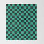 Tanjiro Pattern Throw Blanket Gallery Image 2