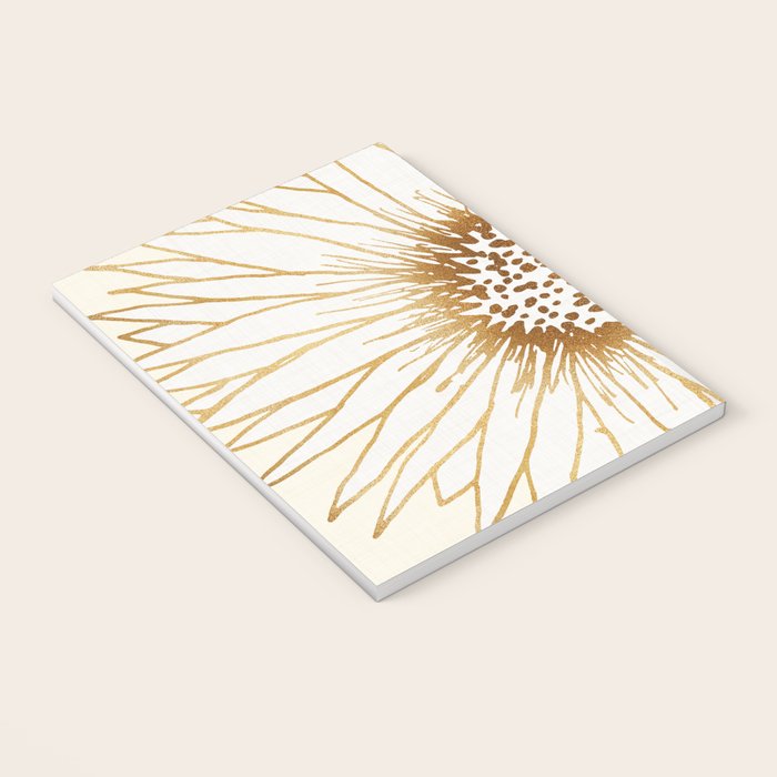 Gold Sunflower Drawing Notebook Gallery Image 3
