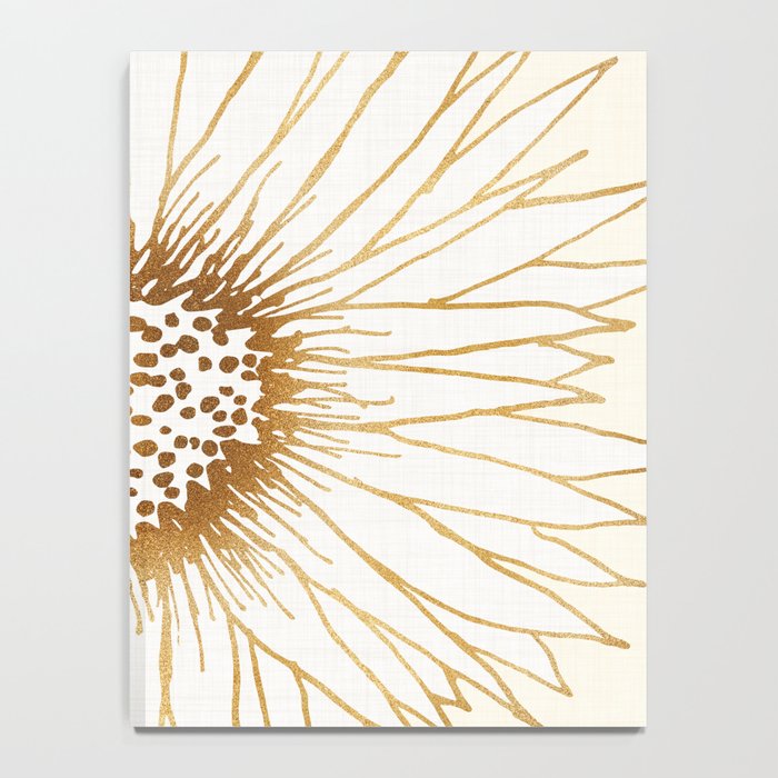 Gold Sunflower Drawing Notebook Gallery Image 4