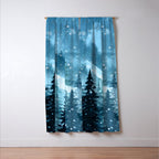 Winter Night Window Curtain Gallery Image 3