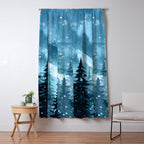 Winter Night Window Curtain Gallery Image 5