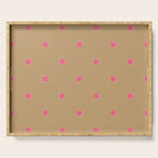 Rickrack Bloom - Folk Motif Serving Tray Gallery Image 1