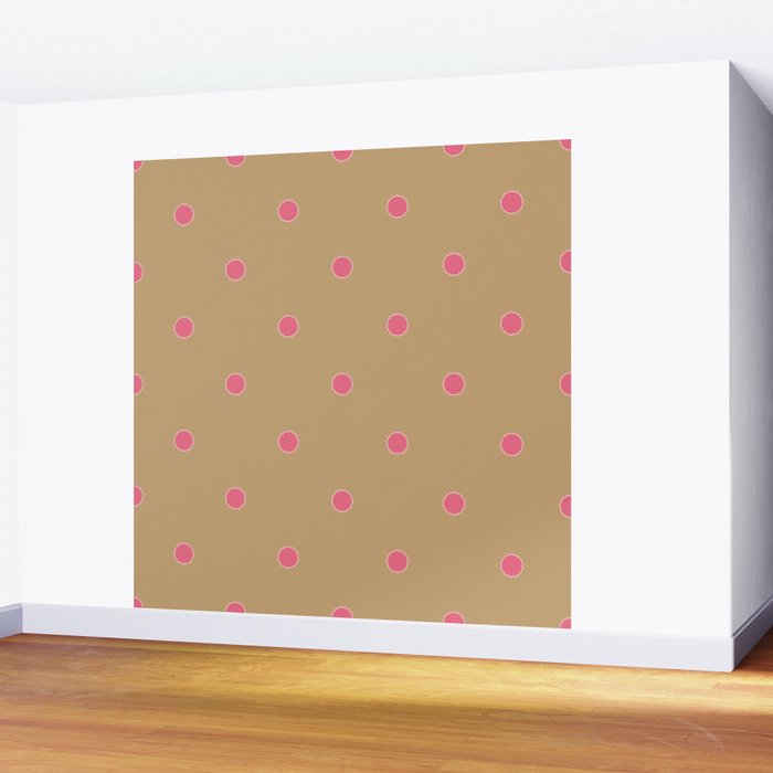 Rickrack Bloom - Folk Motif Wall Mural Gallery Image 2