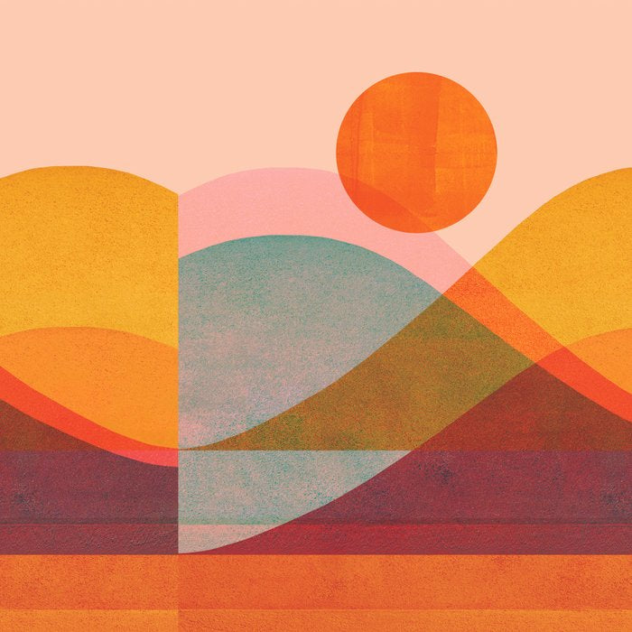 Abstraction_SUNSET_LANDSCAPE_POP_ART_Minimalism_018X Coffee Mug Gallery Image 2