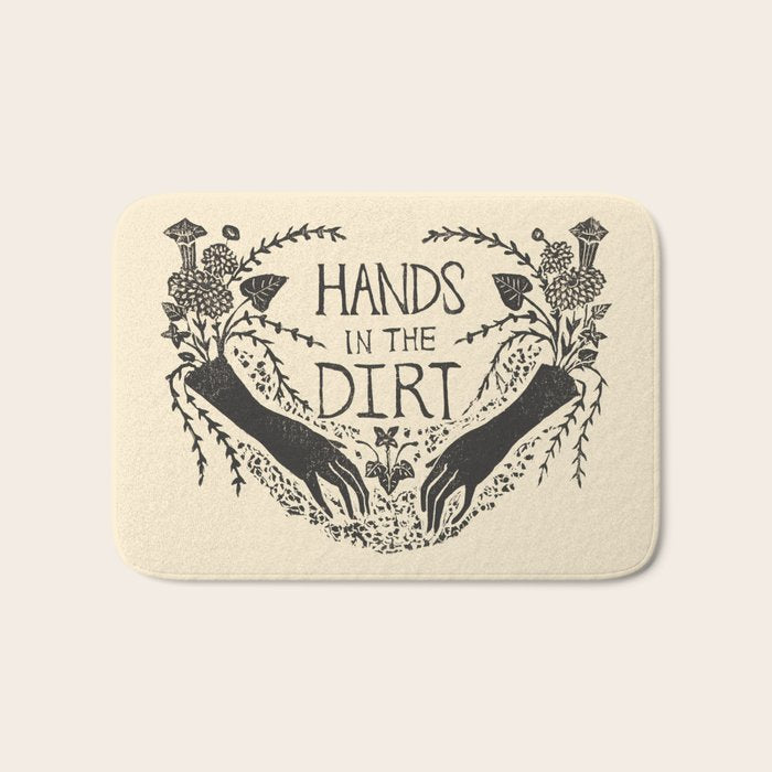 Hands in the Dirt Bath Mat Gallery Image 1