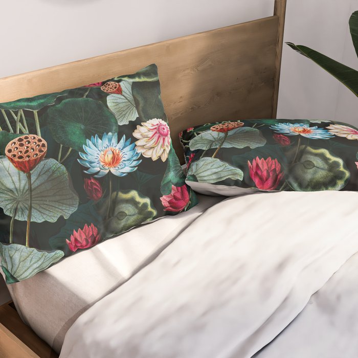 Water Lily - Night Pillow Sham Gallery Image 2